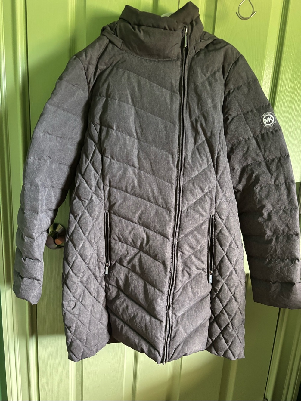 Michael Kors Packable Down Jacket in Dark Gray